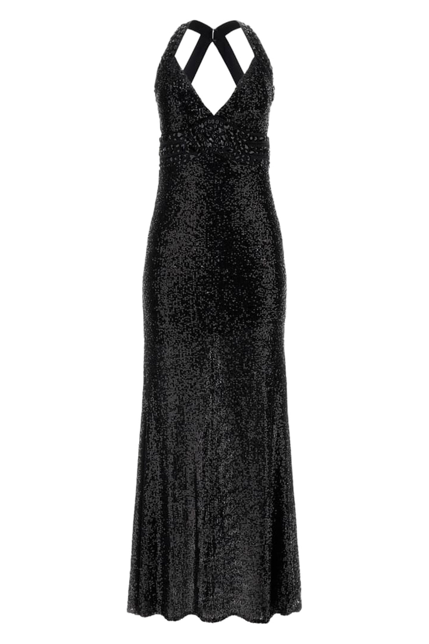 MILANA SEQUIN GOWN JET BLACK A996 7