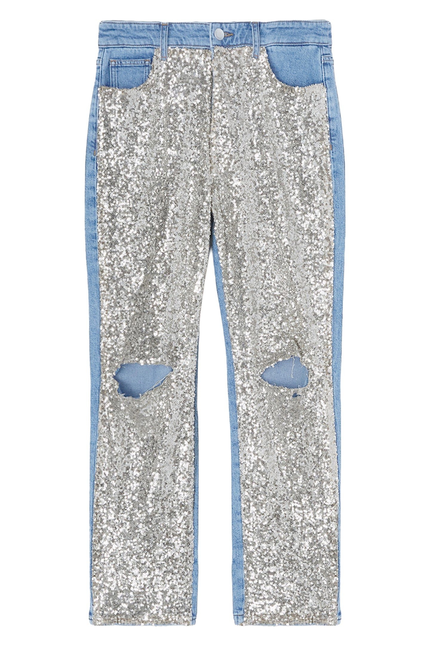 JEANS REGULAR FULL PAILLETTES SILVER 3