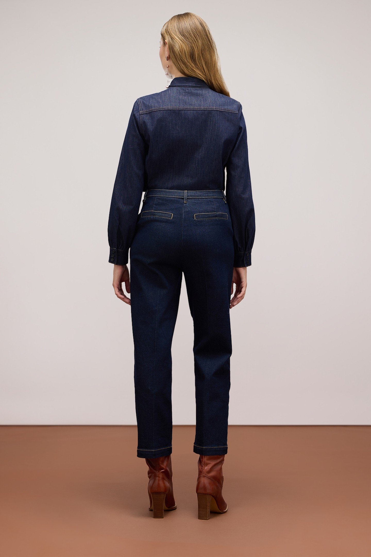 JEANS WITH CRYSTAL SET STONES BLUE 3