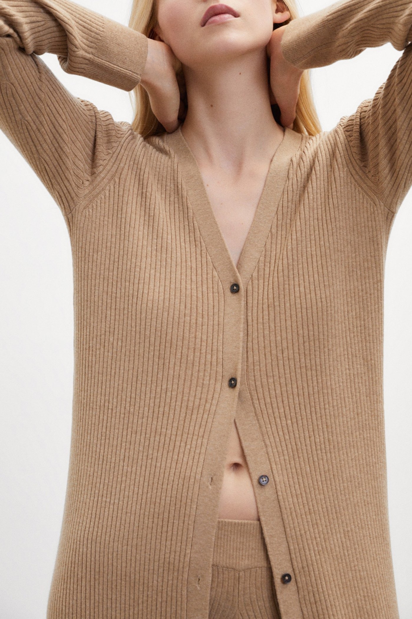 ROMEROALF KNIT CAMEL MELANGE 3