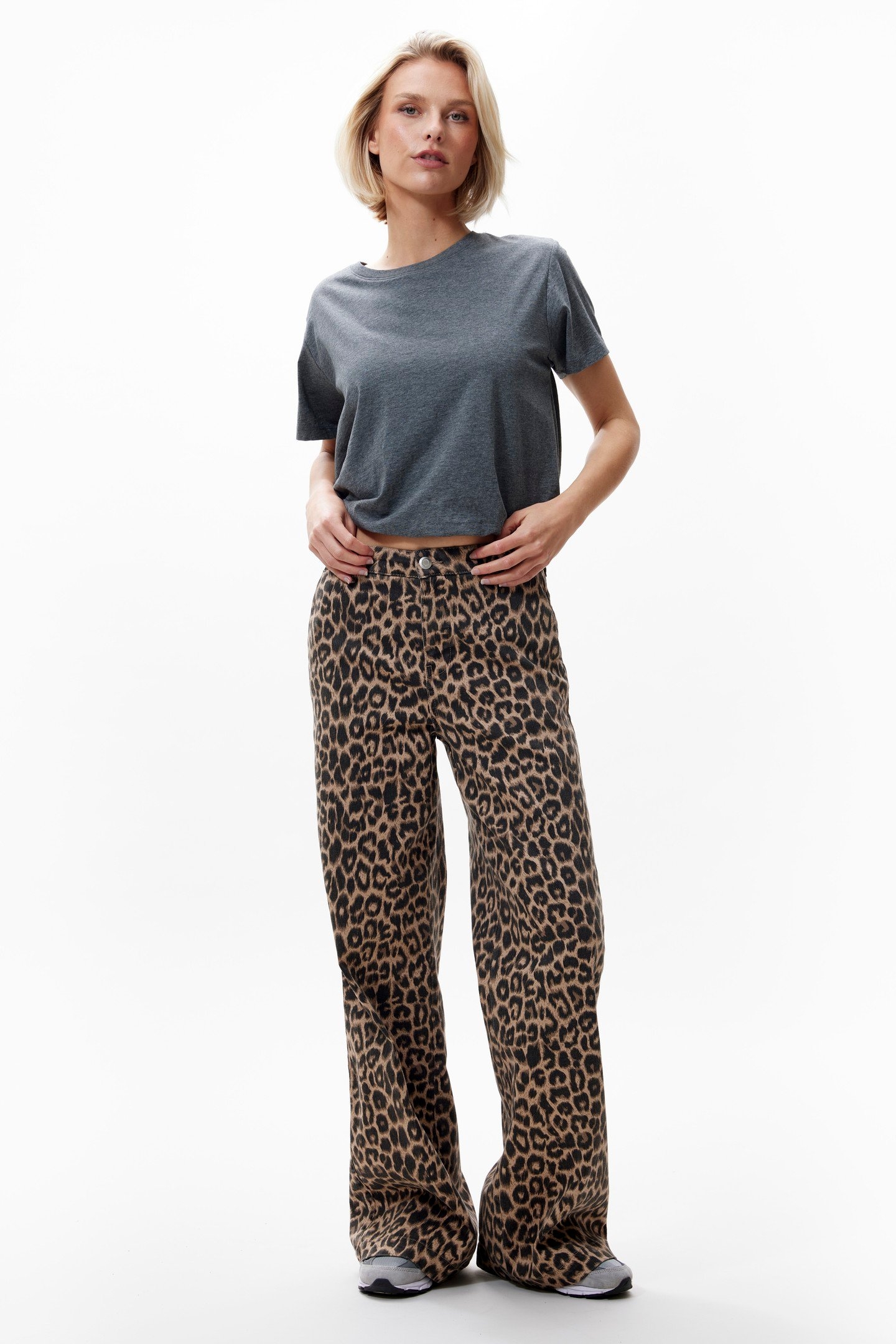 TAILORED LEOPARD JEANS GREY MORN 1