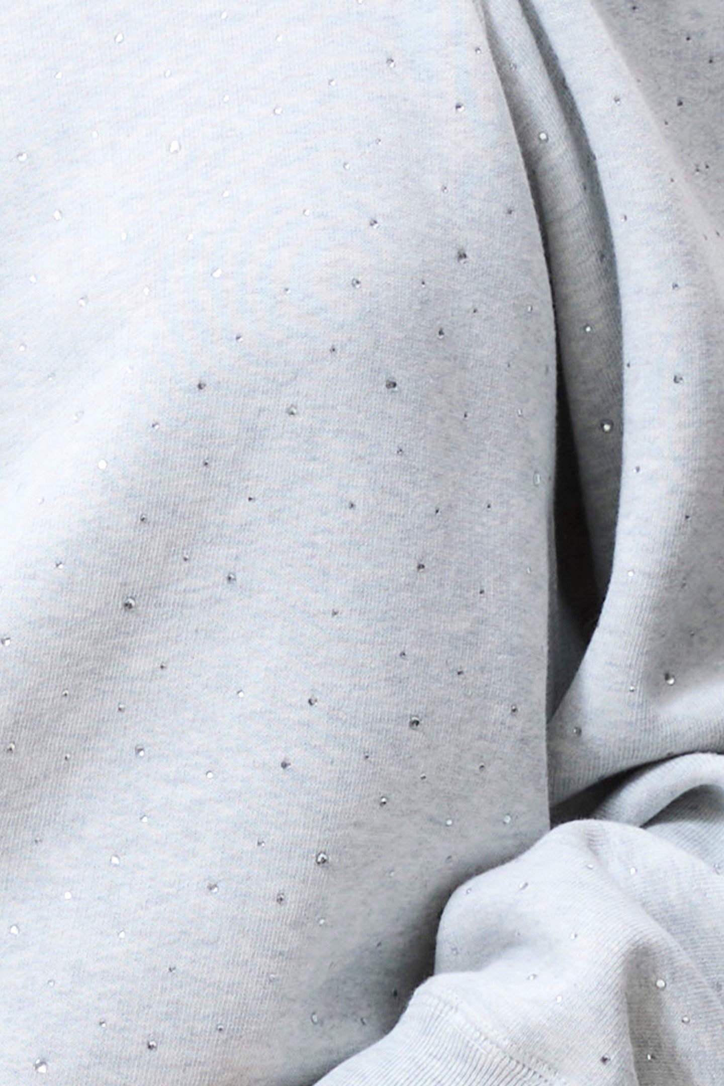 STRASS SWEATER WITH CUT OUT LIGHT GREY MELANGE 5