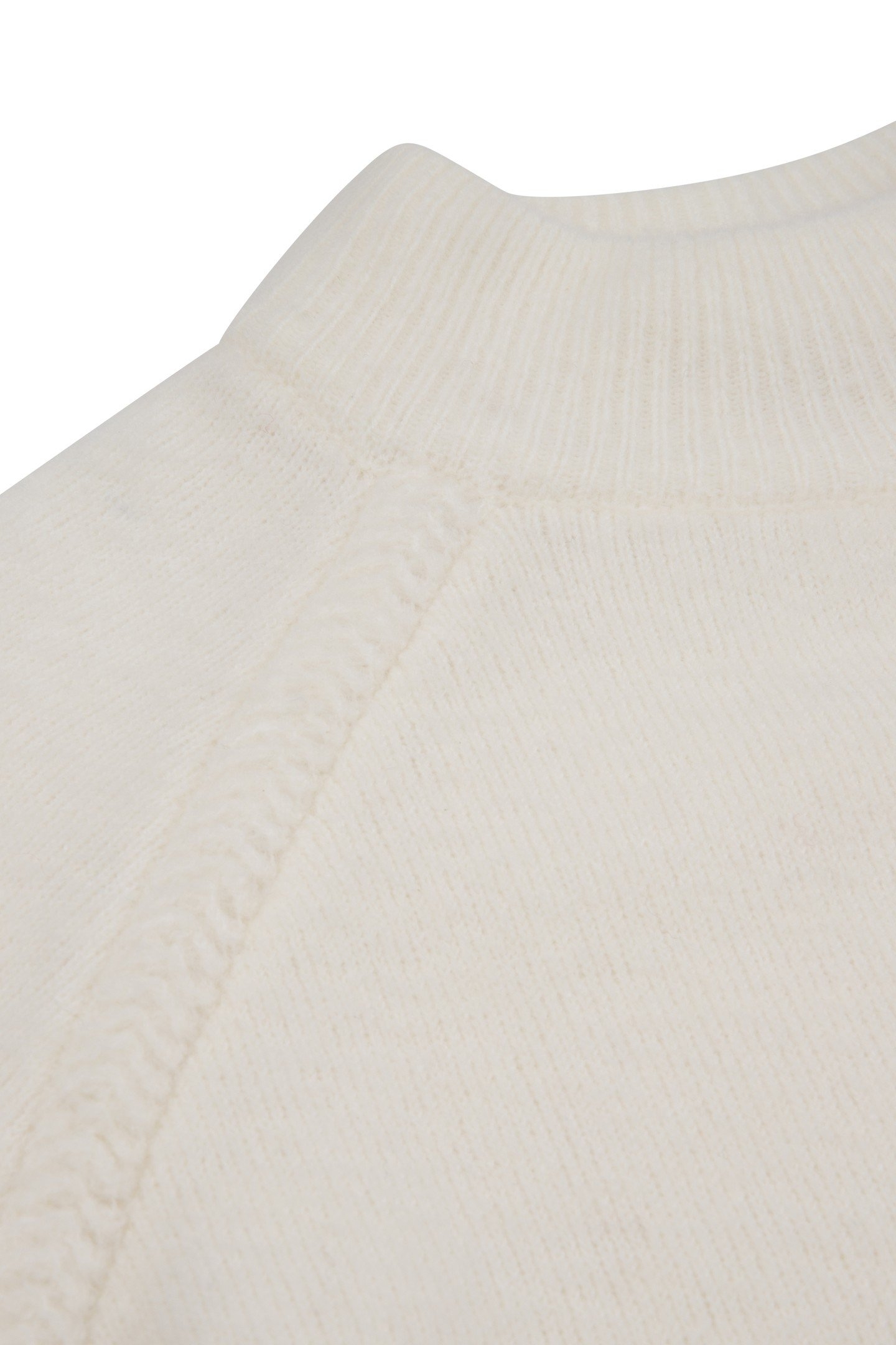 SWEATER CABLE RAGLAN OFF WHITE 6