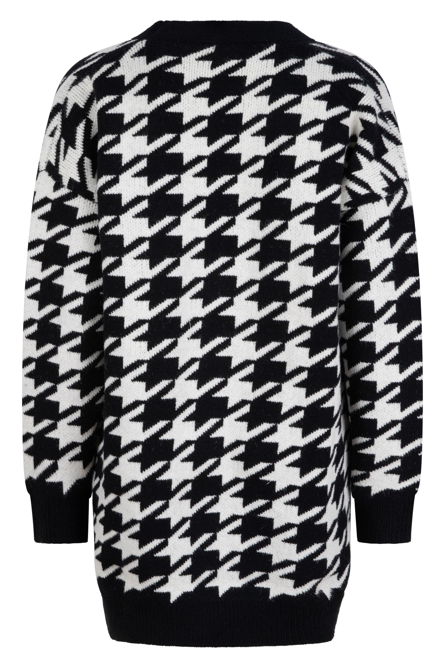 CARDIGAN HOUNDSTOOTH JACQUARD BLACK / OFF WHITE 6