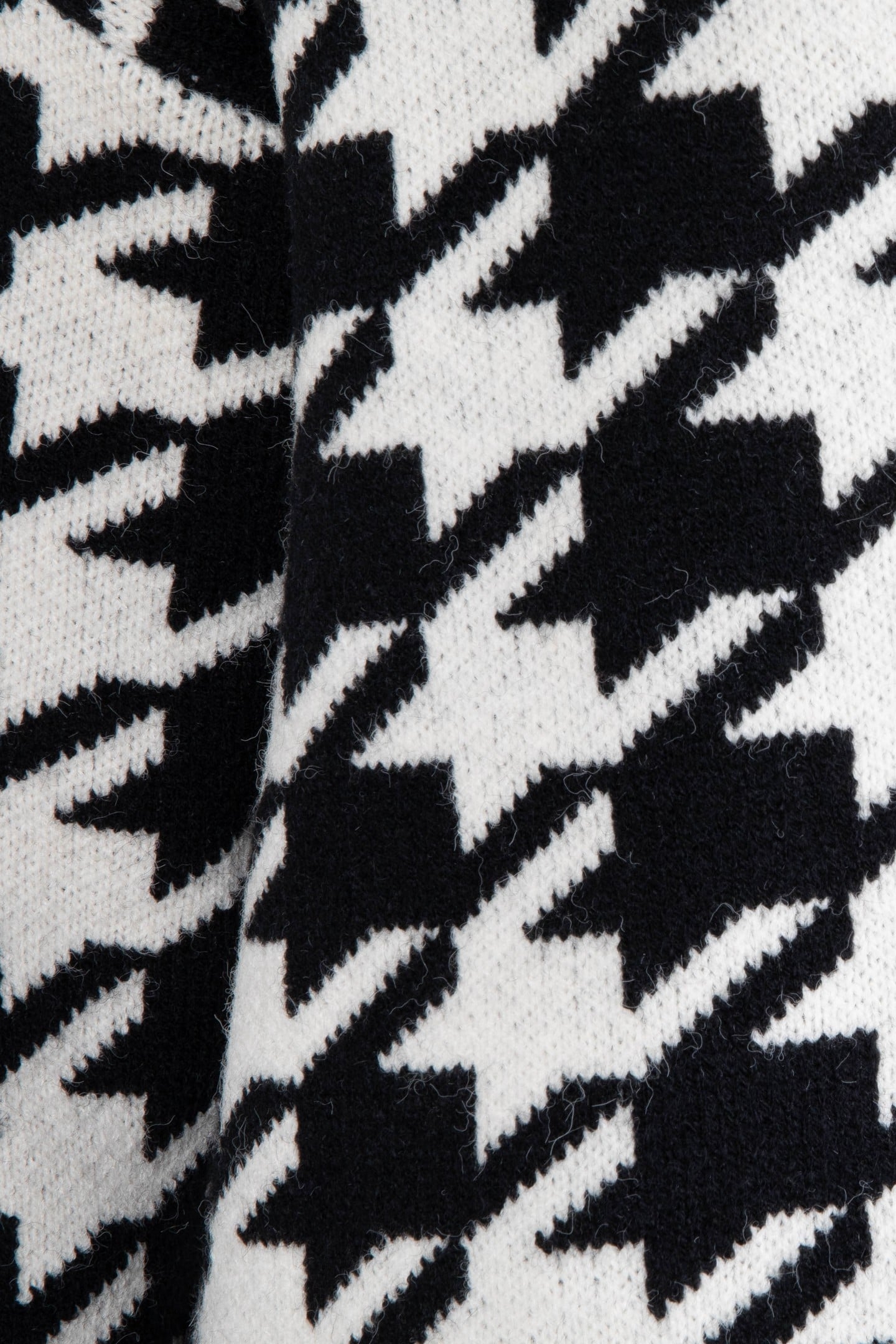 CARDIGAN HOUNDSTOOTH JACQUARD BLACK / OFF WHITE 7