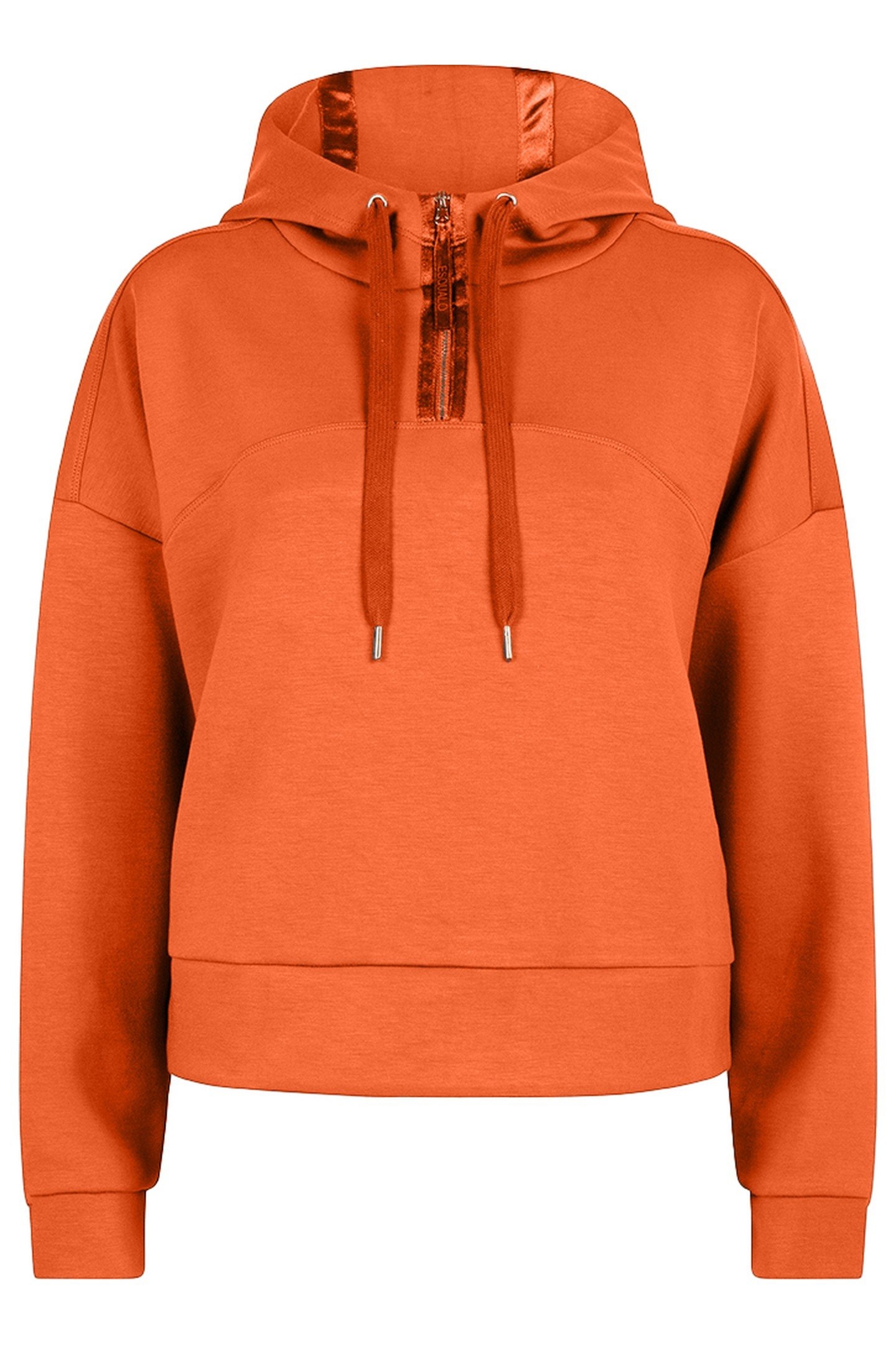 SWEATER HOODIE MODAL RUST 1