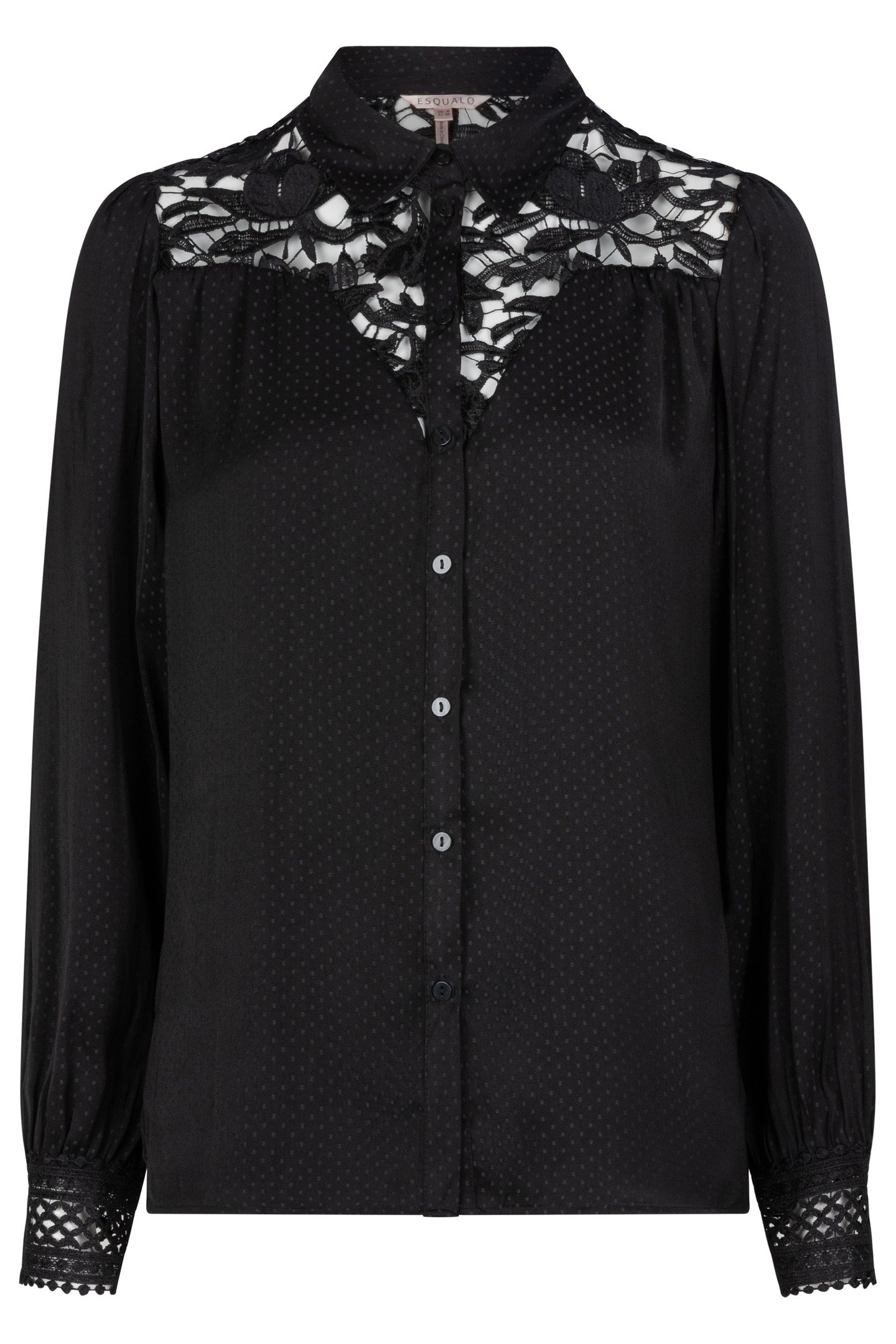 BLOUSE LACE JACQUARD BLACK 4