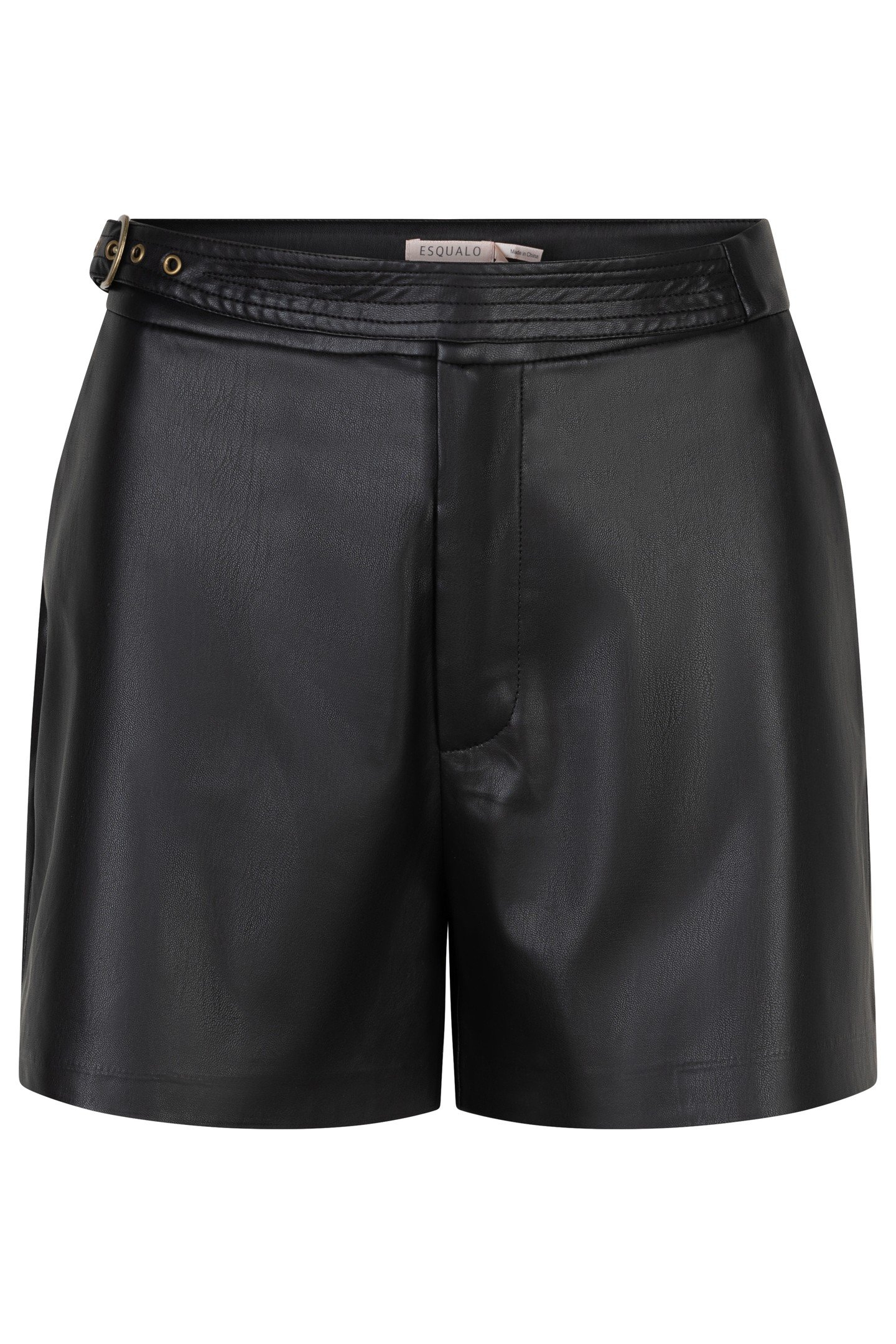 SHORTS VEGAN LEATHER BLACK 6