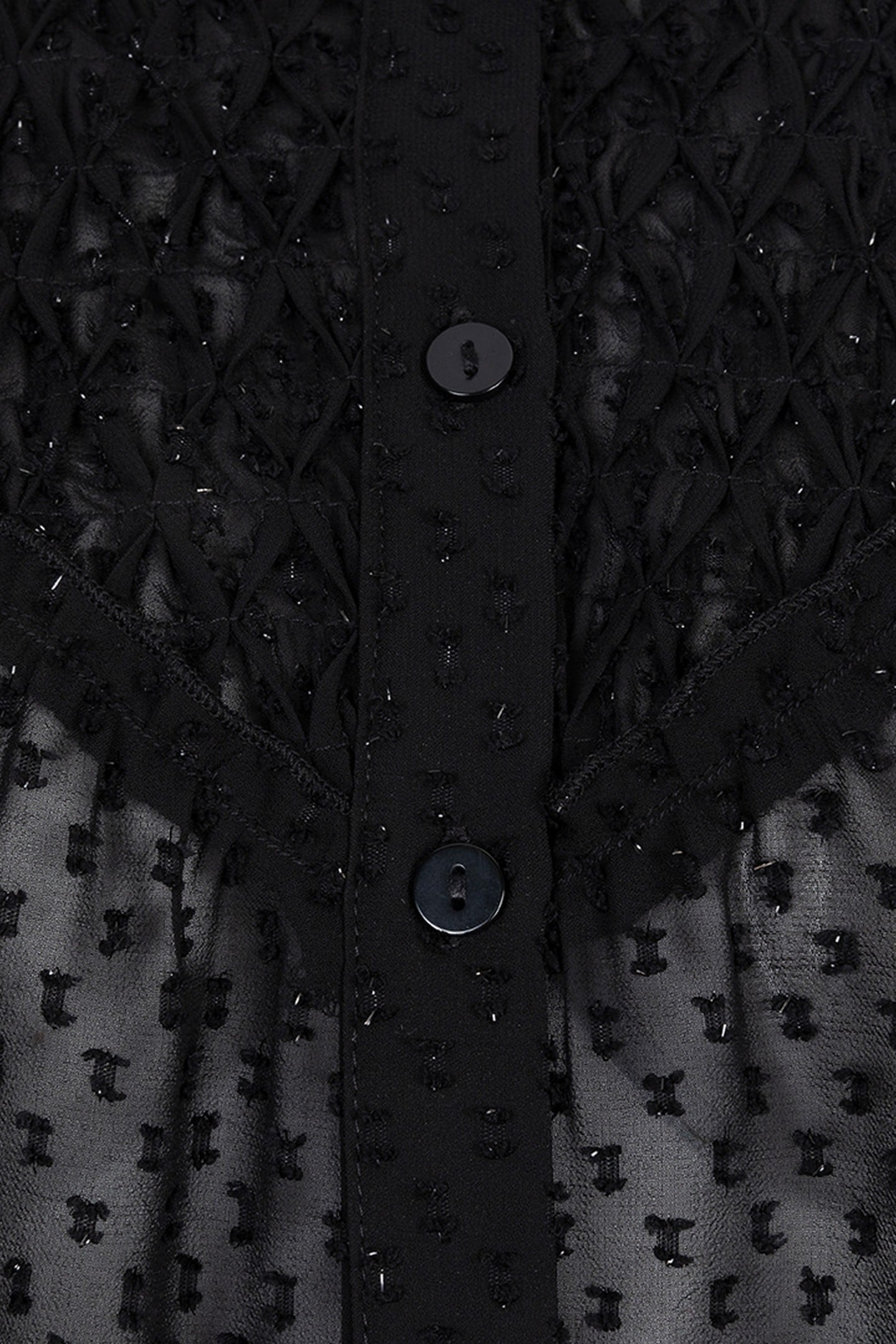 BLOUSE PLUMETIS SMOCK BLACK 6