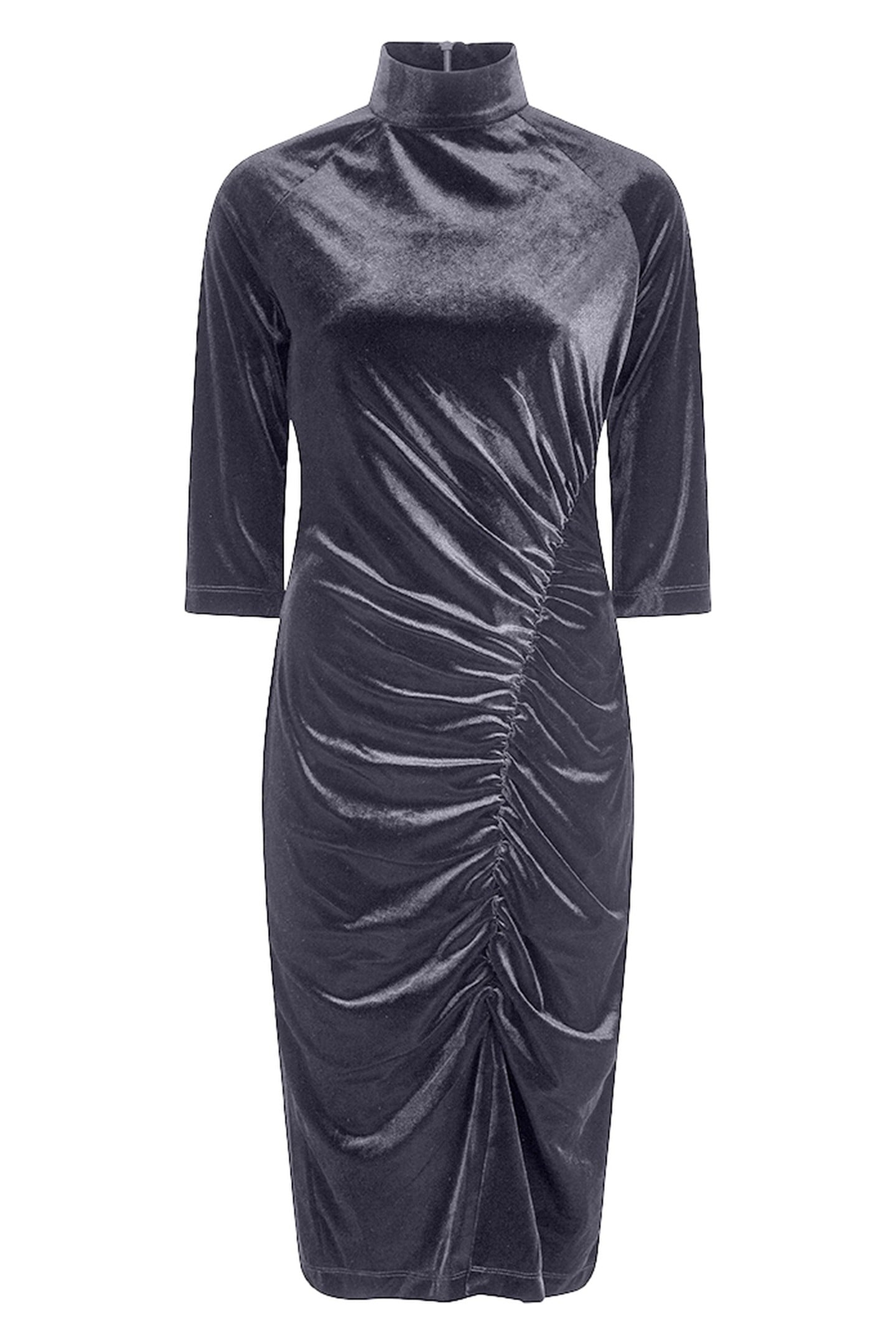 DRESS VELOURS GATHERING GREY 1