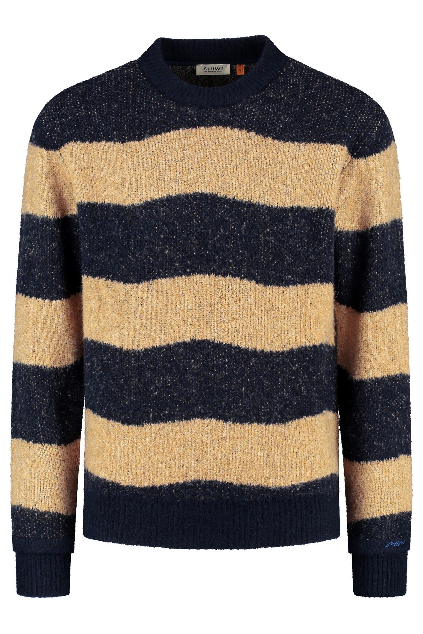 PIKE RELAXED FIT WAVE PULLOVER BLUE CLAY WAVE 6