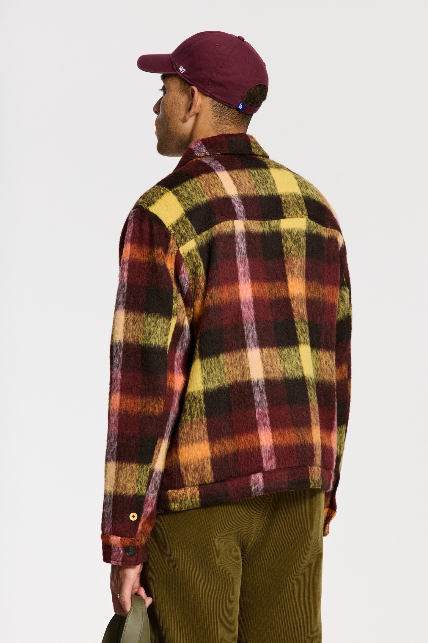 SYD BRUSHED CHECK JACKET RED EARTH CHECK 3