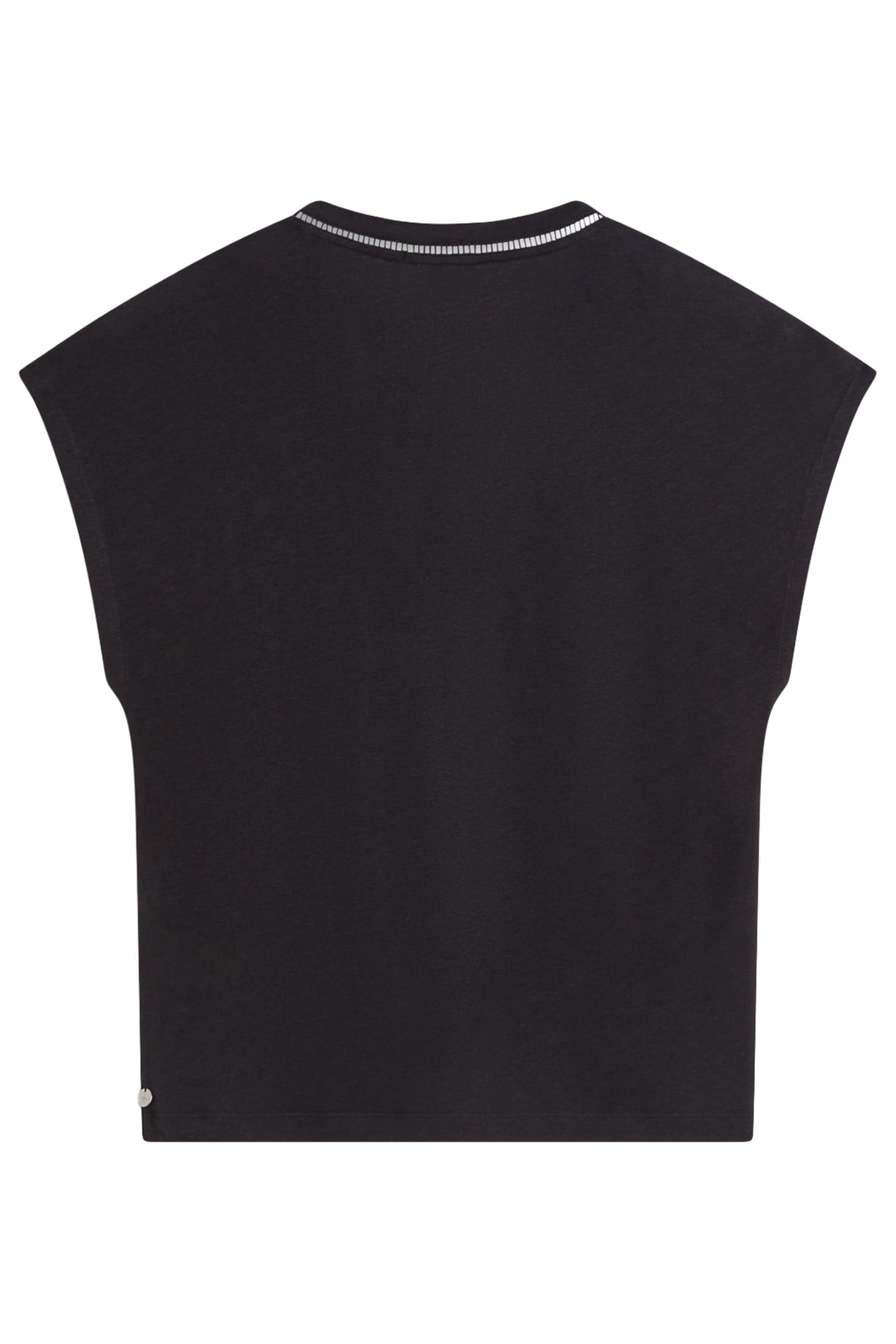 COTTON LINEN V-NECK T-SHIRT PEACH PINK 5