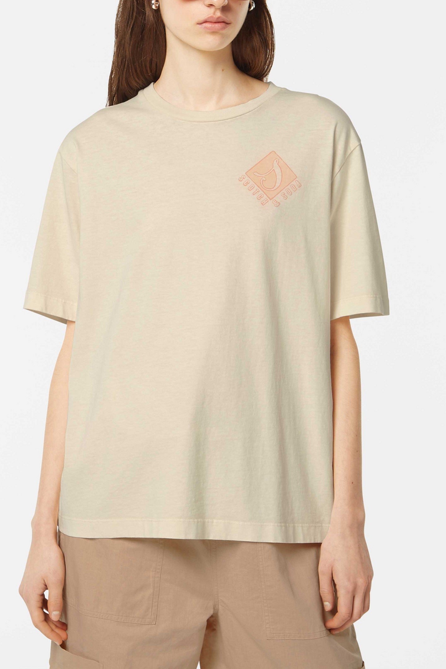 FRONT BACK ARTWORK GARMENT DYE LOOSE FIT T-SHIRT SOFT ICE 3