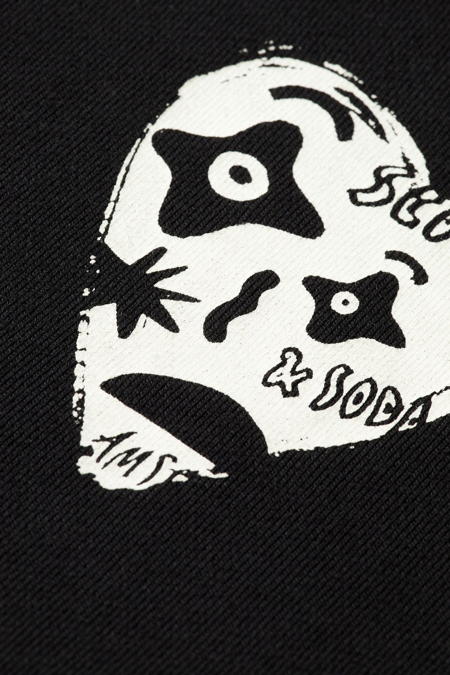 CHEST ARTWORK REGULAR FIT SWEATSHIRT BLACK 6