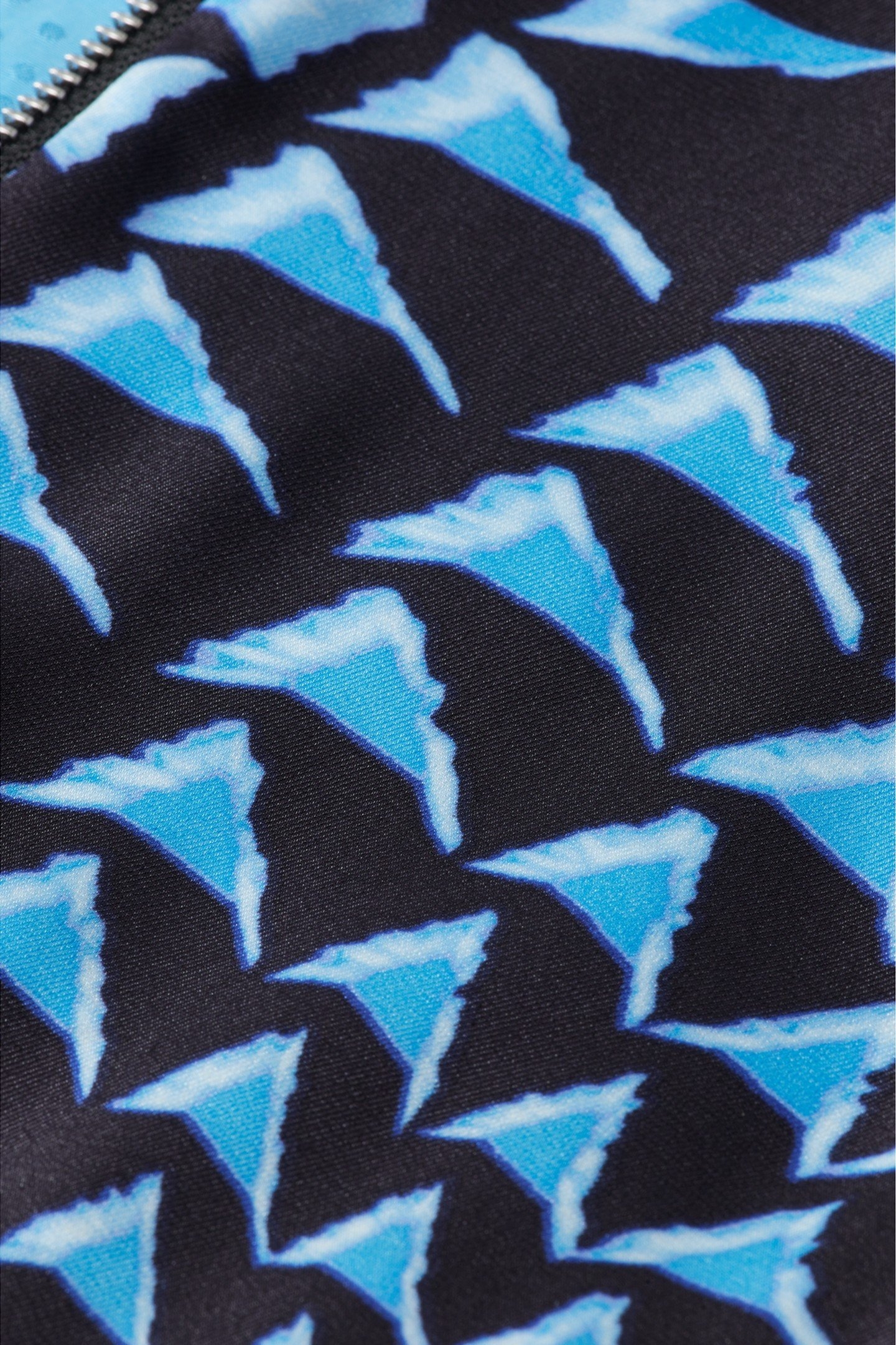 REVERSIBLE PRINTED BOMBER HOUSE OF MIRRORS BLUE/ BLACK 4