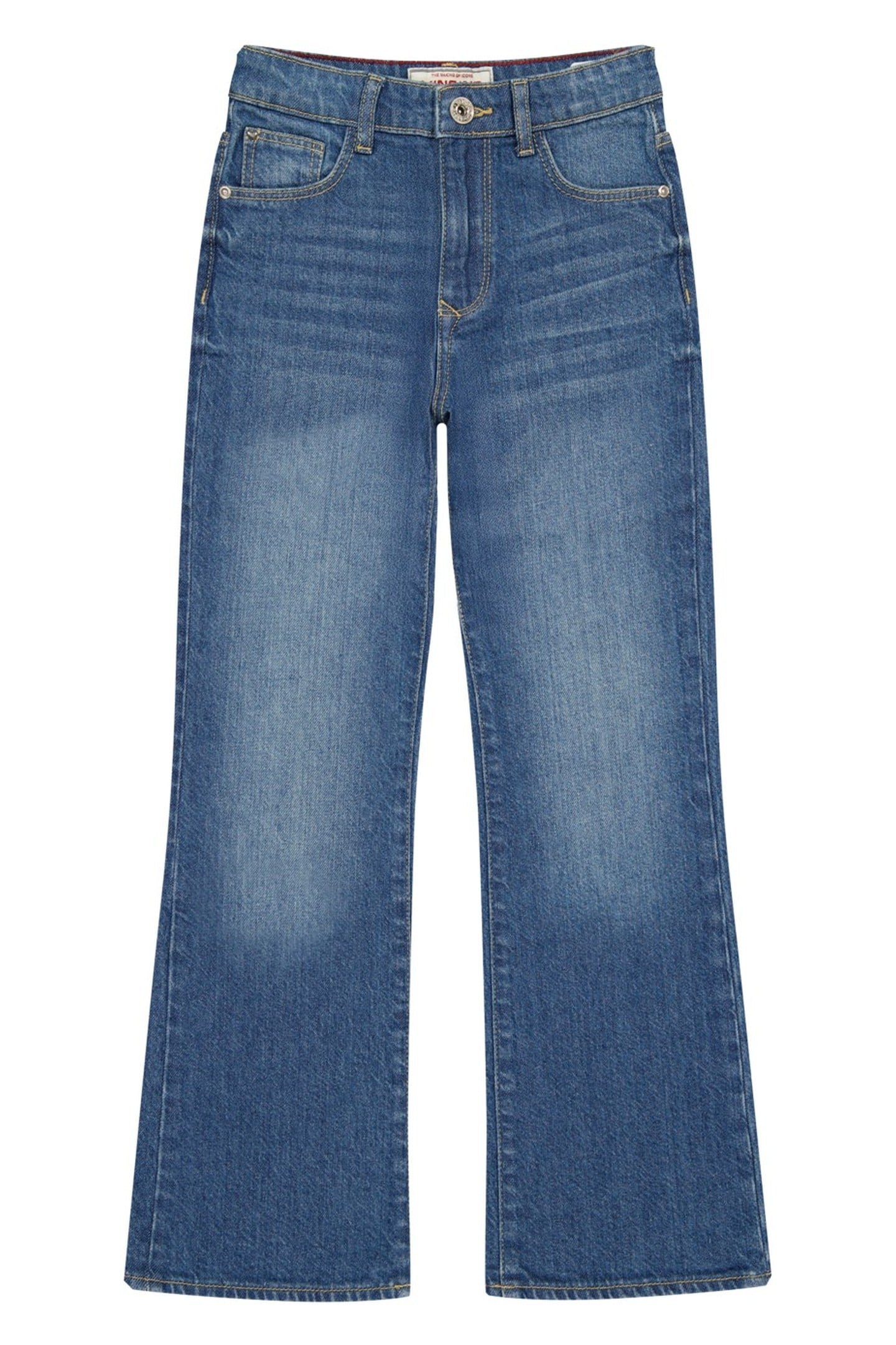 GIRLS CRISTIE FLARE JEANS MID BLUE WASH 1