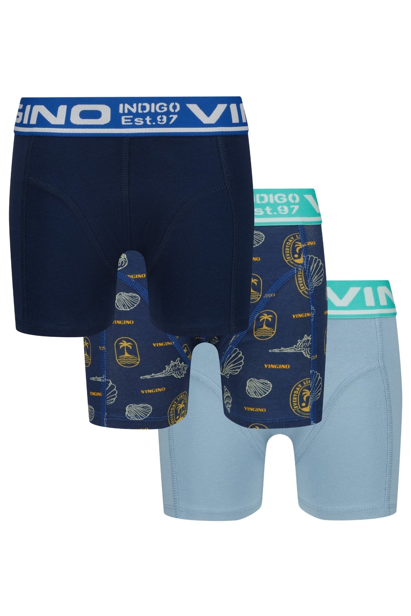 BOYS B-SO26 SEA 3 PACK BOXER DUSK BLUE 8