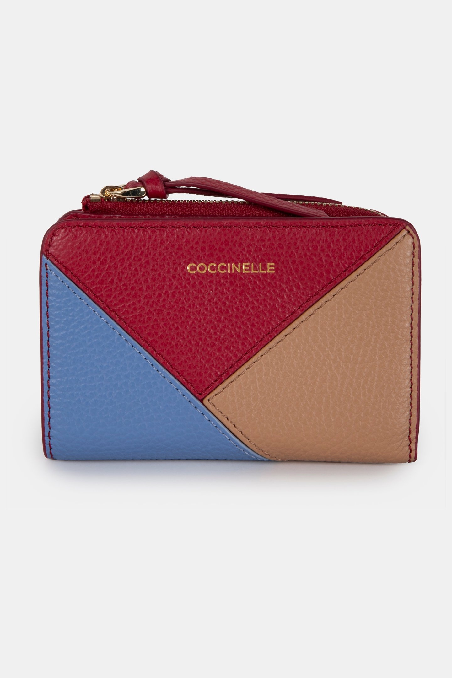 LEATHER WALLET IN COLOUR BLOCK 1