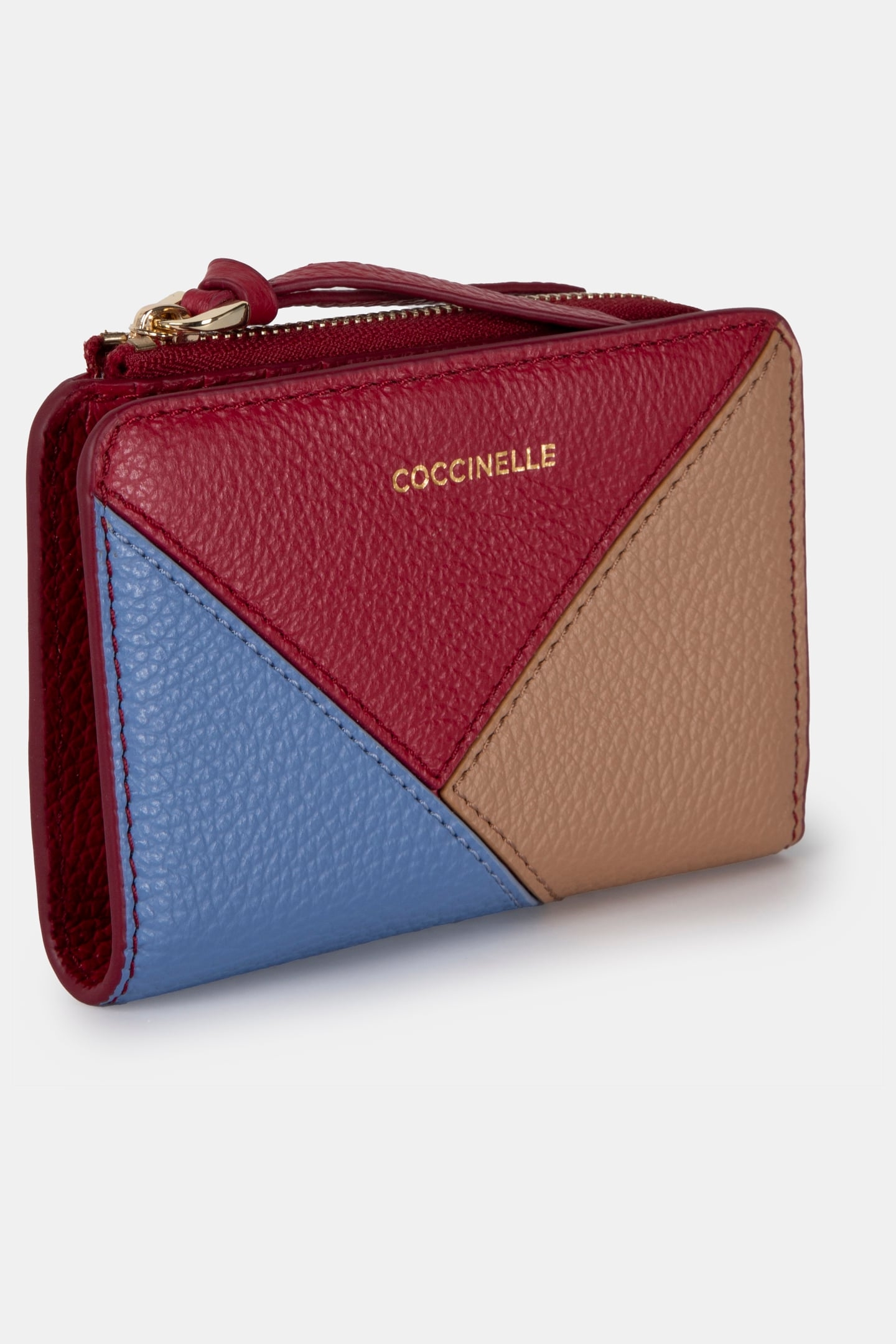 LEATHER WALLET IN COLOUR BLOCK 2