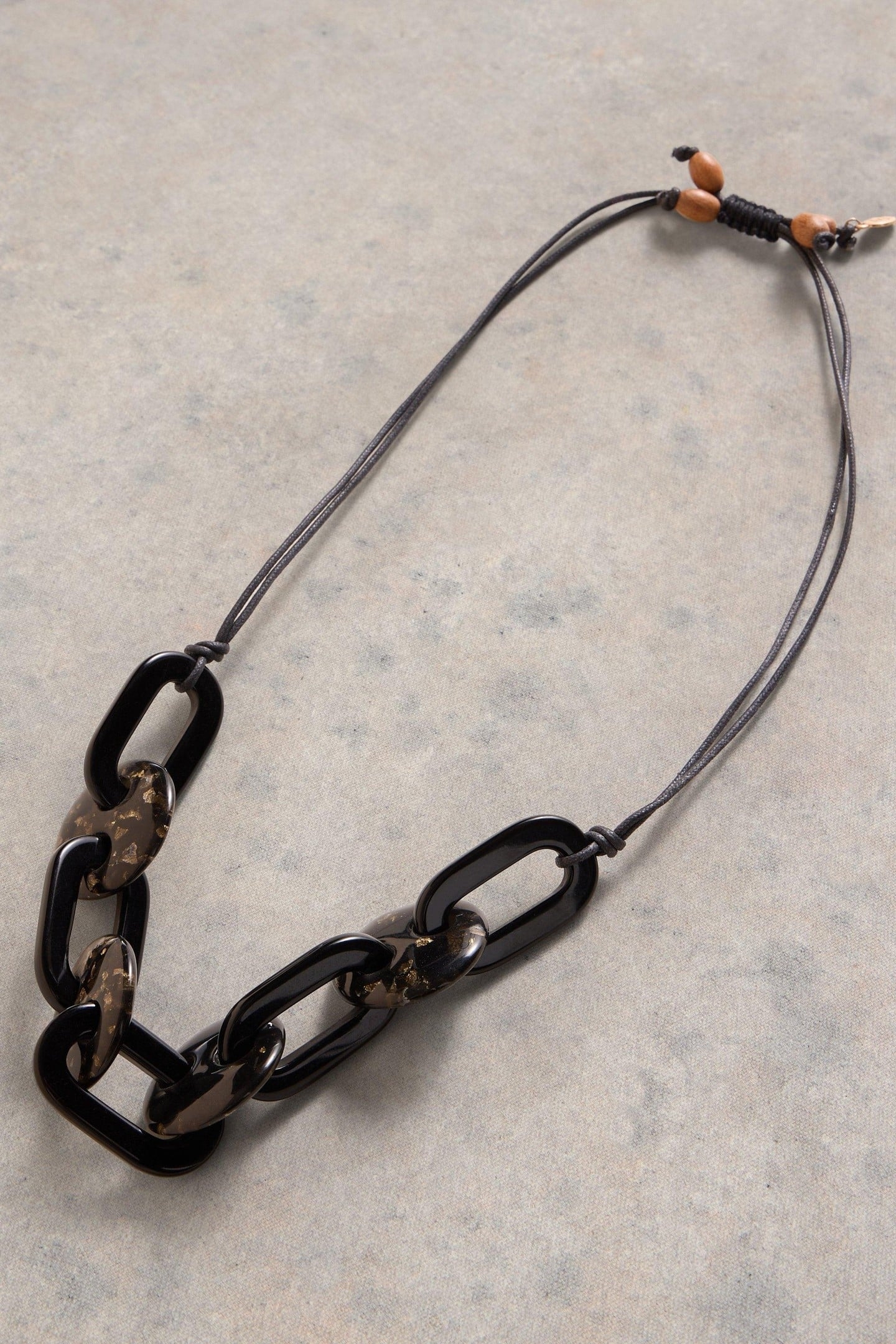 IVY CHAIN NECKLACE BLACK MULTI 1