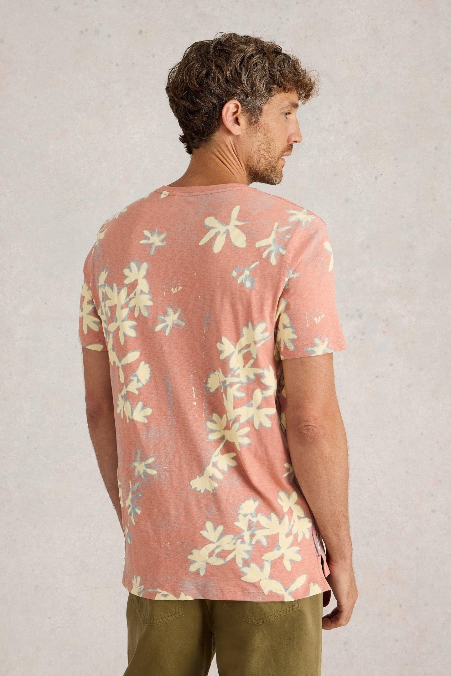 FLORAL PRINTED SS TEE PINK PRINT 3