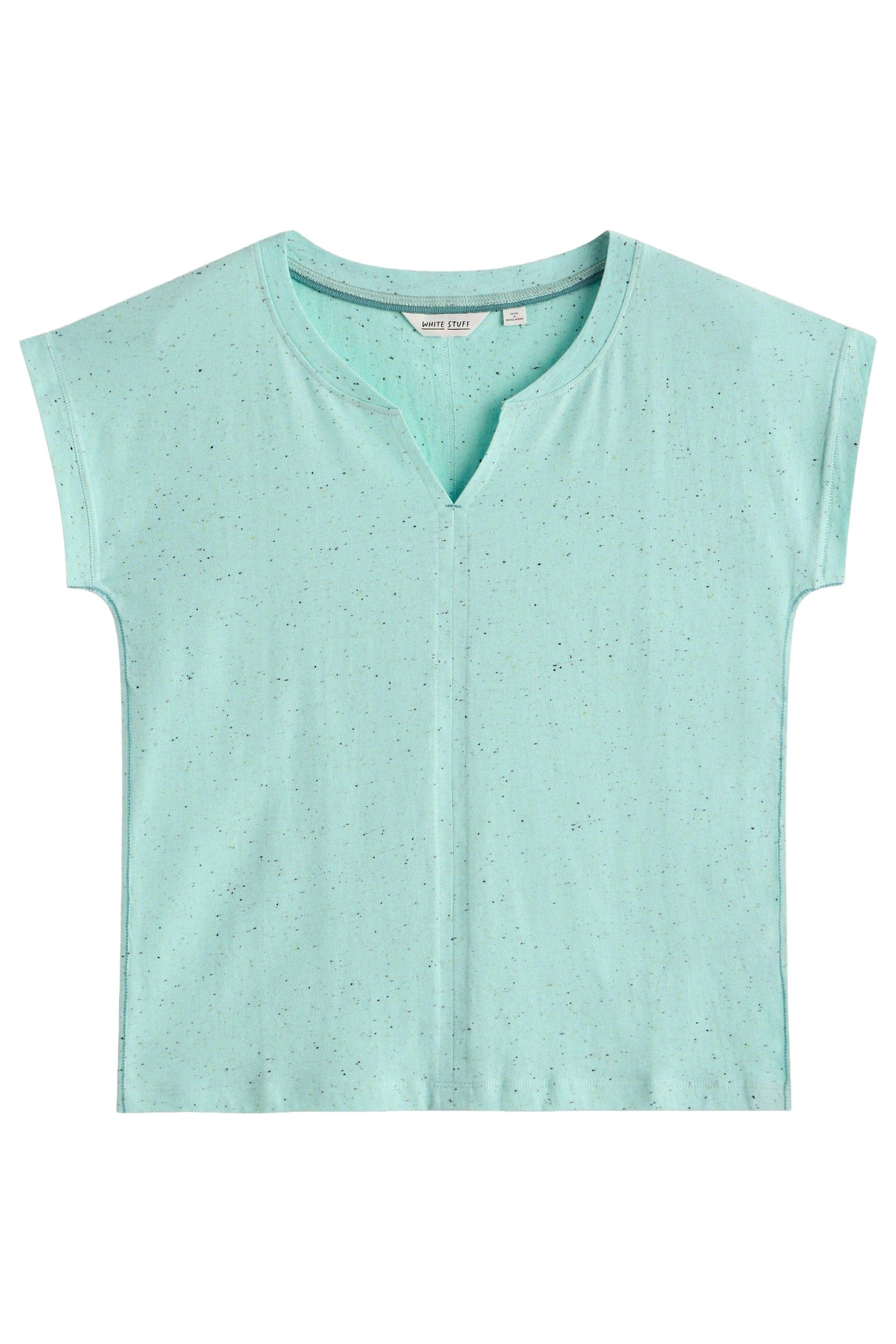 NELLY NEP NOTCH NECK TEE BRIGHT BLUE 4