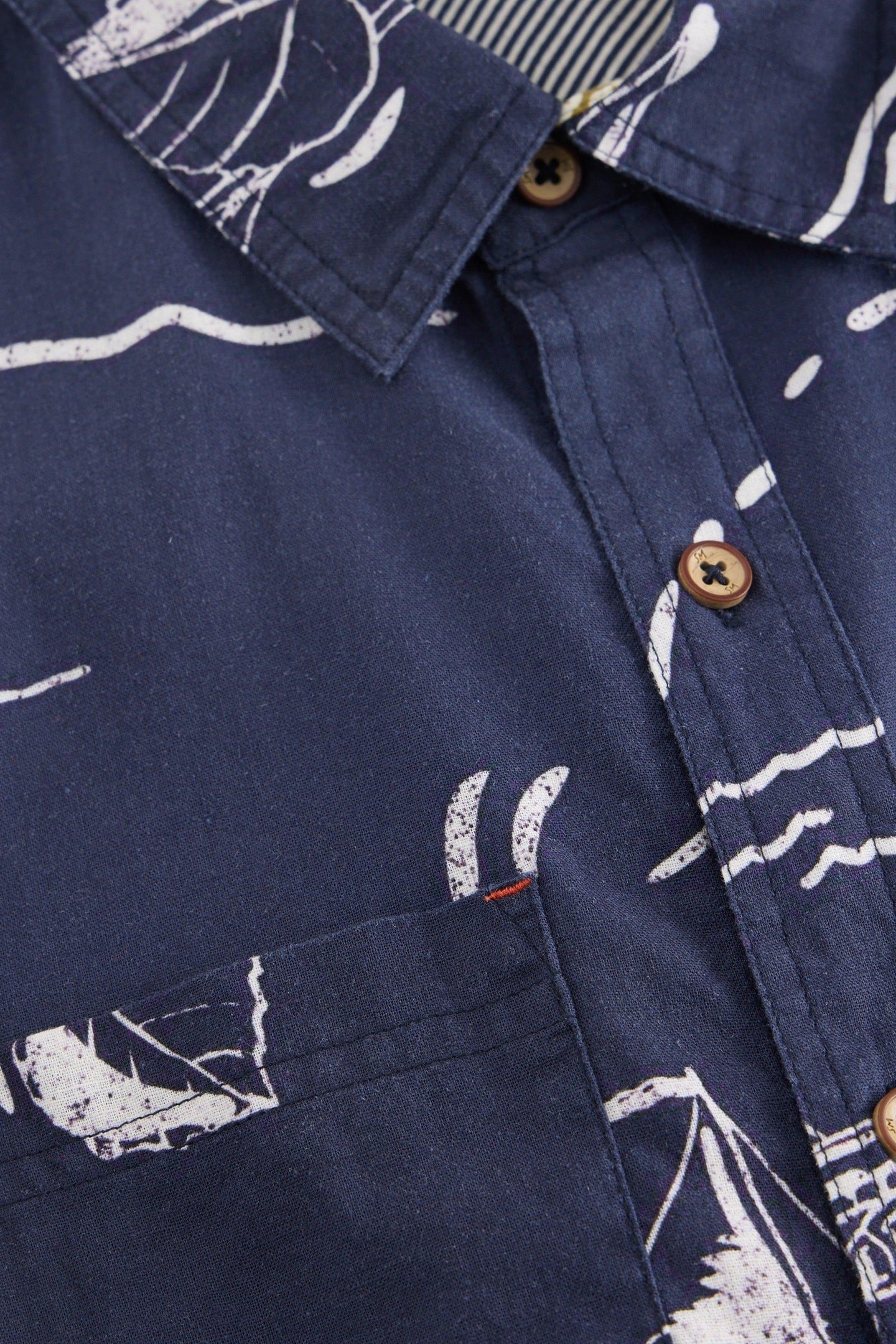 MAP SS PRINTED SHIRT NAVY PRINT 5