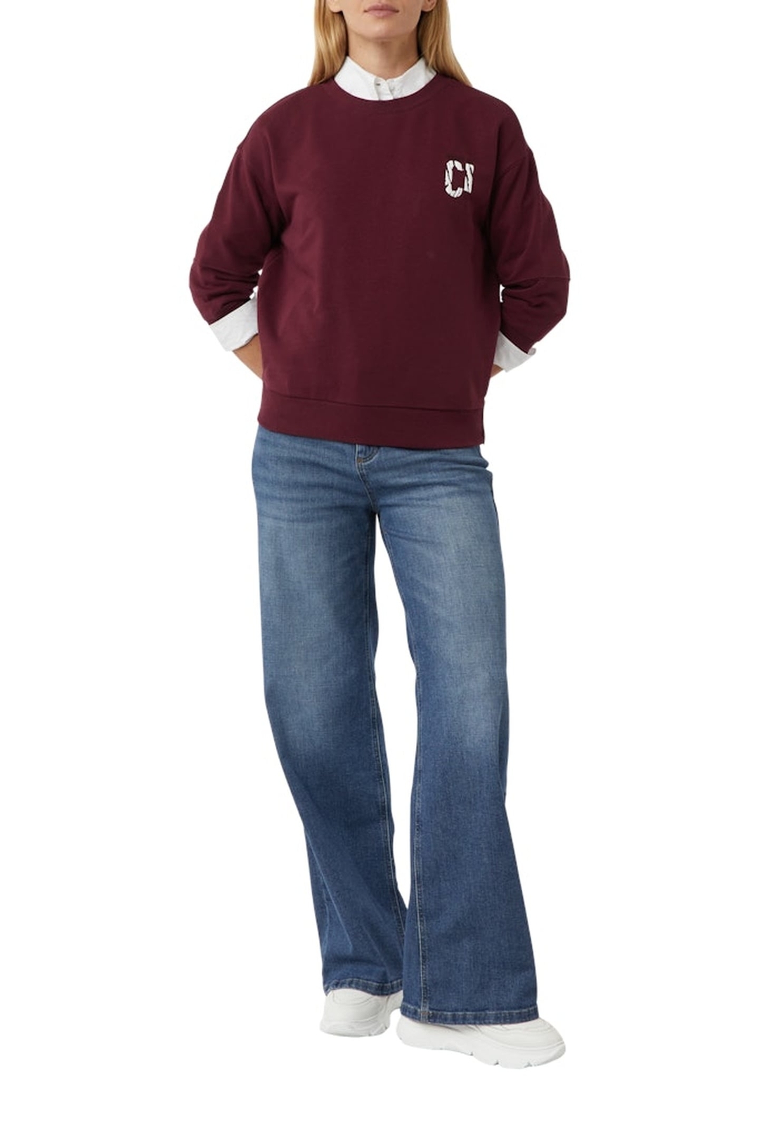 COMMA SWEATERS BURGUNDY | Online Outlet | Otrium
